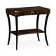 Rectangular Art Deco Macassar Ebony High Lustre Side Table with Drawer