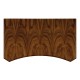 Art Deco High Lustre Rectangular Side Table with Drawer 