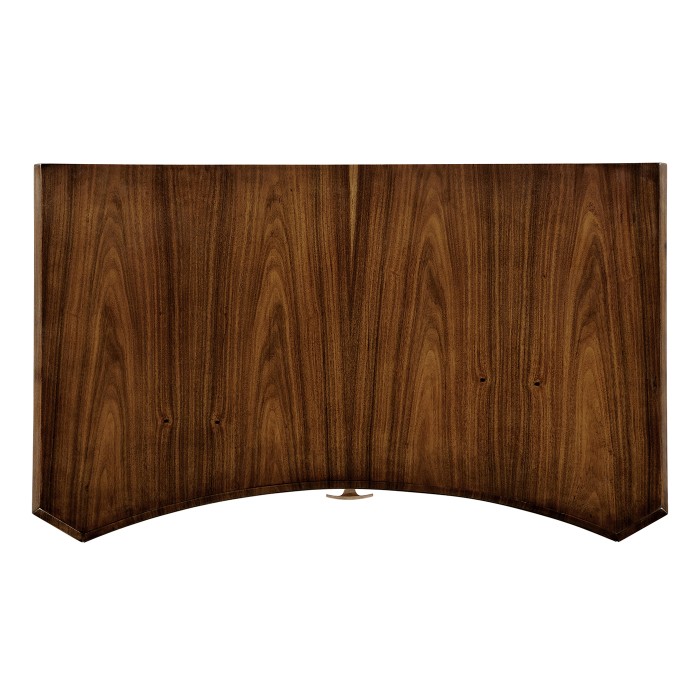 Art Deco Satin Rectangular Side Table with Drawer