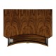 Art Deco Satin Rectangular Side Table with Drawer