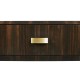 Large Demilune Art Deco Macassar Ebony High Lustre Console Table with Drawer