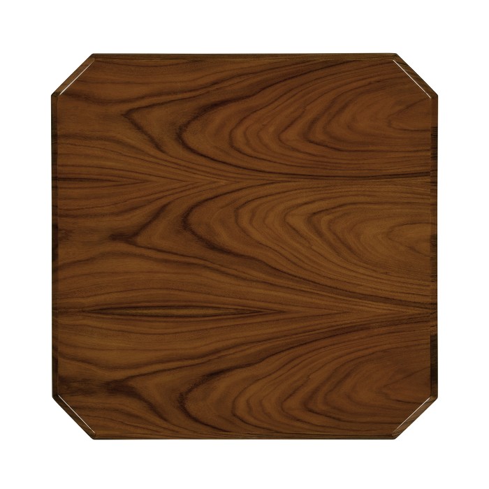 Art Deco High Lustre Square Side Table