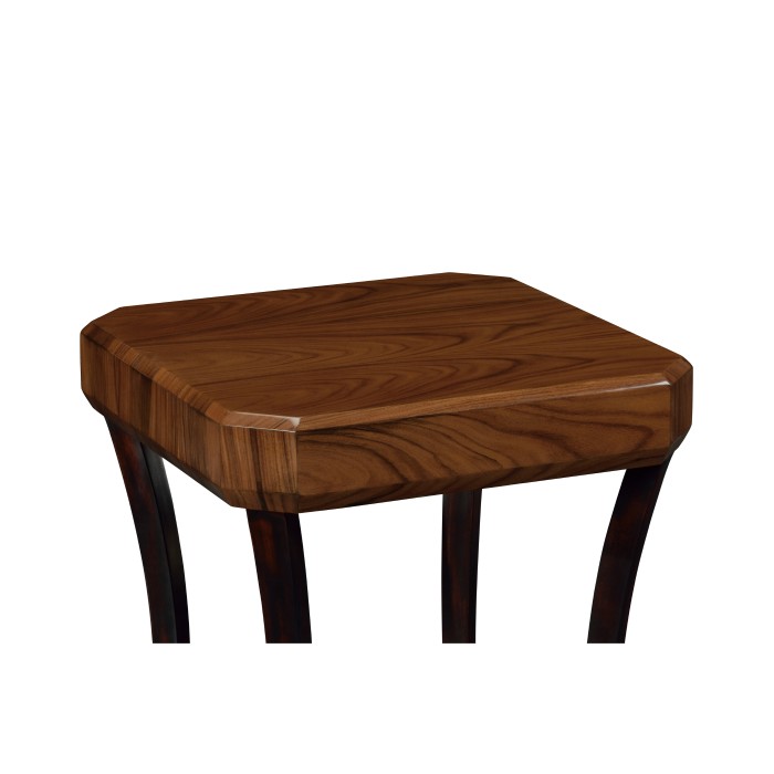Art Deco High Lustre Square Side Table