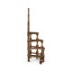 Anitqu Mahogany Library Stairs with Central Post