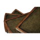 Anitqu Mahogany Library Stairs with Central Post