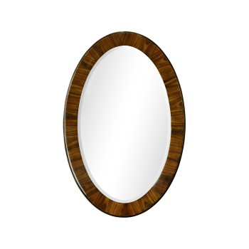 Art Deco High Lustre Oval Mirror