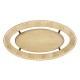 Art Deco Oval Glass Topped Coffee Table