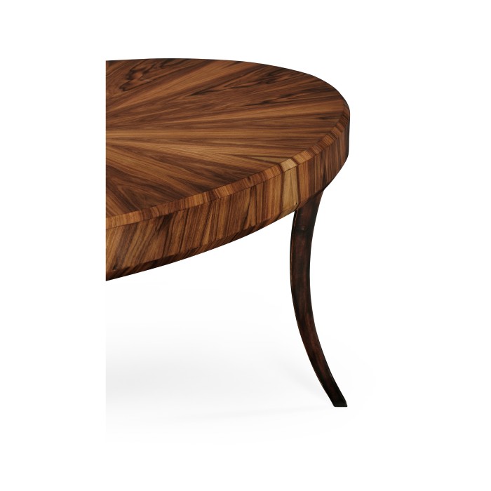 Art Deco High Lustre Oval Coffee Table