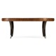 Art Deco Satin Oval Coffee Table 