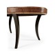 Art Deco Satin Oval Coffee Table 