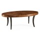 Art Deco Satin Oval Coffee Table 