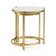 Églomisé & Gilded Iron Round Nest of Tables