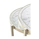 Églomisé & Silver Iron Round Nest of Tables