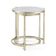 Églomisé & Silver Iron Round Nest of Tables