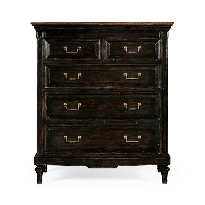 Directoire style chest of drawers (Walnut)