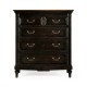 Directoire style chest of drawers (Walnut)