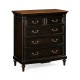 Directoire style chest of drawers (Walnut)