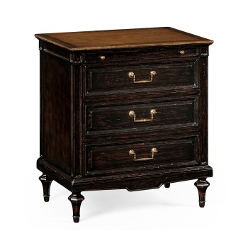 Directoire style bedside chest (Walnut)