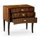 Art Deco High Lustre Curved Chest of Drawers