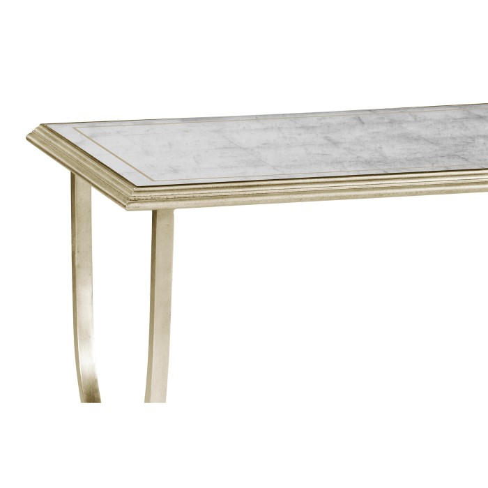 Églomisé & Silver Iron Horseshoe Console