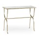 Églomisé & Silver Iron Horseshoe Console