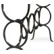 Églomisé & Bronze Iron Circles Console