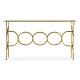 Églomisé & Gilded Iron Circles Console