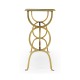 Églomisé & Gilded Iron Circles Console