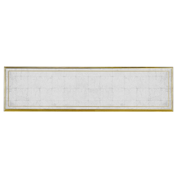 Églomisé & Gilded Iron Circles Console