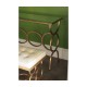 Églomisé & Gilded Iron Circles Console