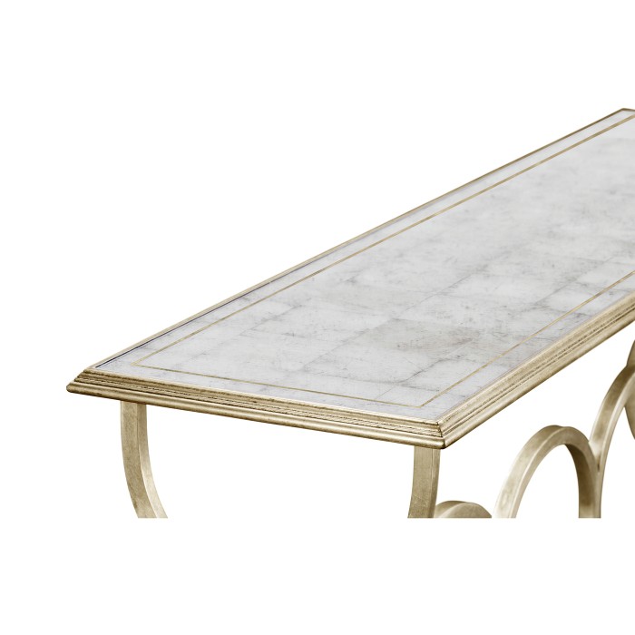 Églomisé & Silver Iron Circles Console
