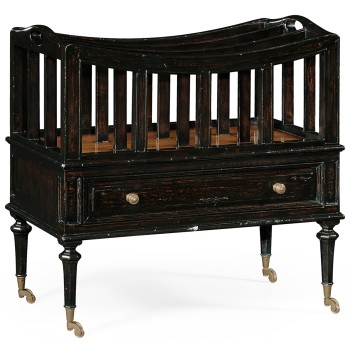 Ebonised Canterbury with Drawer