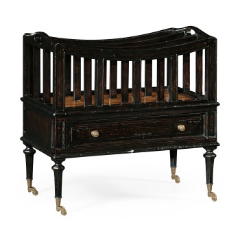 Ebonised Canterbury with Drawer