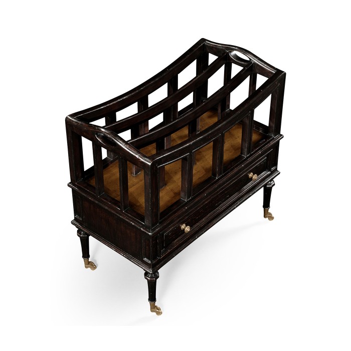 Ebonised Canterbury with Drawer