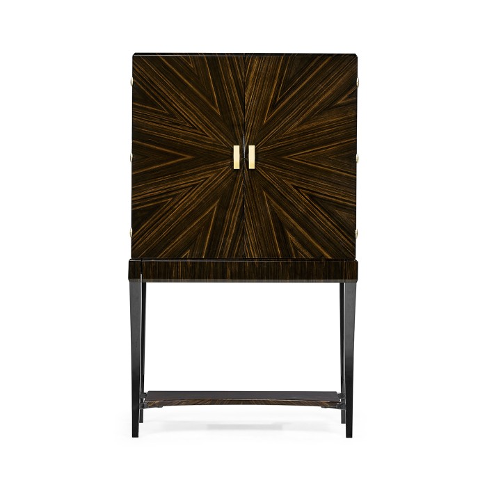 Art Deco Macassar Ebony High Lustre Drinks Cabinet