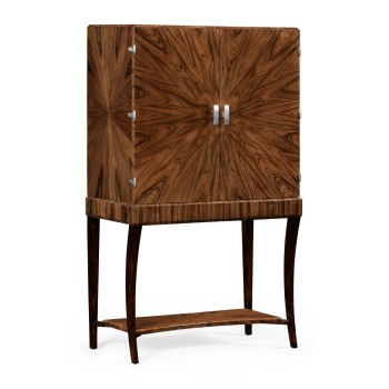 Art Deco drinks cabinet with stainless steel (High lustre)