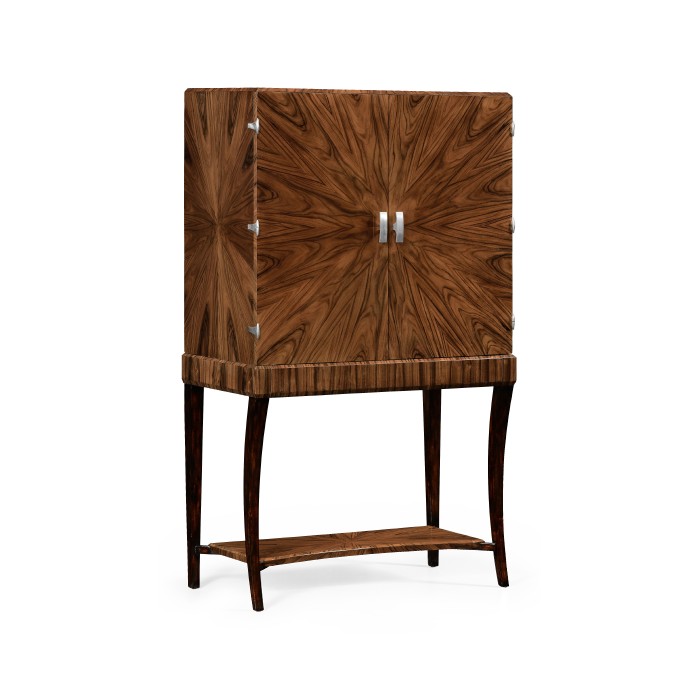 Art Deco drinks cabinet with stainless steel (High lustre)