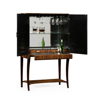 Art Deco drinks cabinet with stainless steel (High lustre)