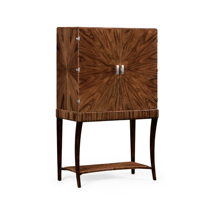 Art deco drinks cabinet with stainless steel (Satin)