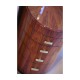Oval Art Deco Macassar Ebony High Lustre Chest of Drawers