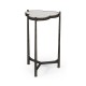 Églomisé & Bronze Iron Trefoil Lamp Table
