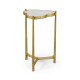 Églomisé & Gilded Iron Trefoil Lamp Table