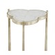 Églomisé & Silver Iron Trefoil Lamp Table