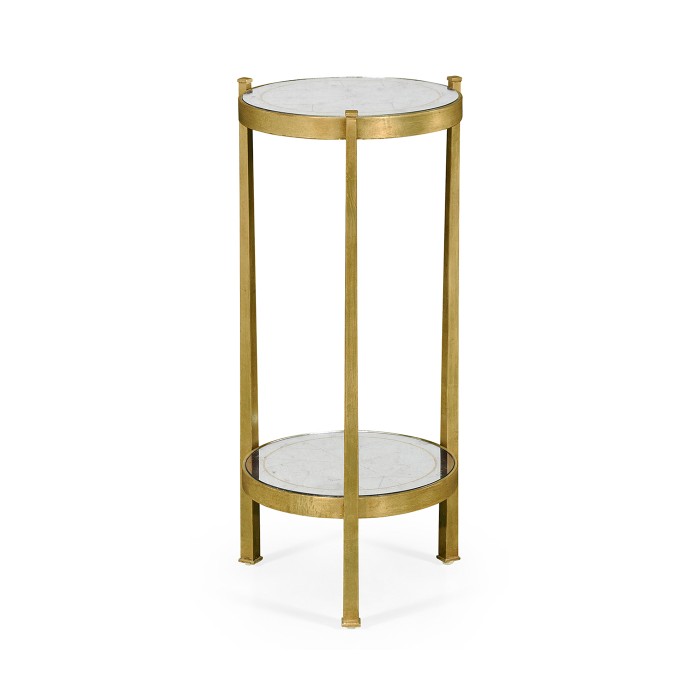 Églomisé & Gilded Iron Wine Table