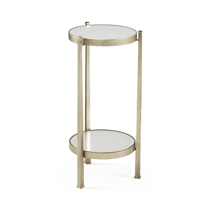 Églomisé & Silver Iron Wine Table