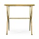 Églomisé & Gilded Iron Square Side Table