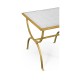 Églomisé & Gilded Iron Square Side Table