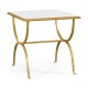 Églomisé & Gilded Iron Square Side Table