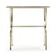 Églomisé & Silver Iron Square Side Table