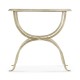 Églomisé & Silver Iron Square Side Table